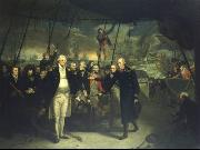Daniel Orme Duncan Receiving the Surrender of de Winter at the Battle of Camperdown, 11 October 1797 china oil painting artist